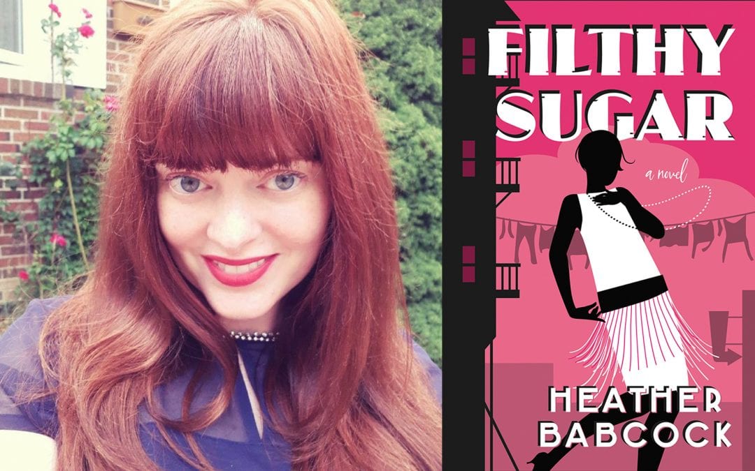Heather Babock and her book cover