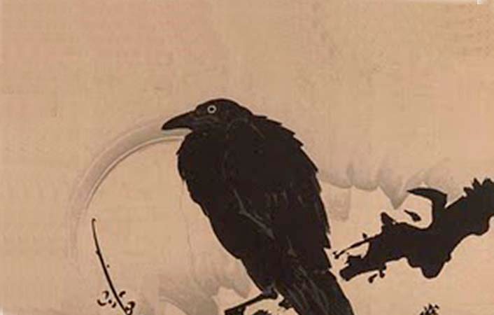 Image by Kawanabe Kyōsa (1831 – 1889)

A crow on a withered branch - matsuo-basho-haiku